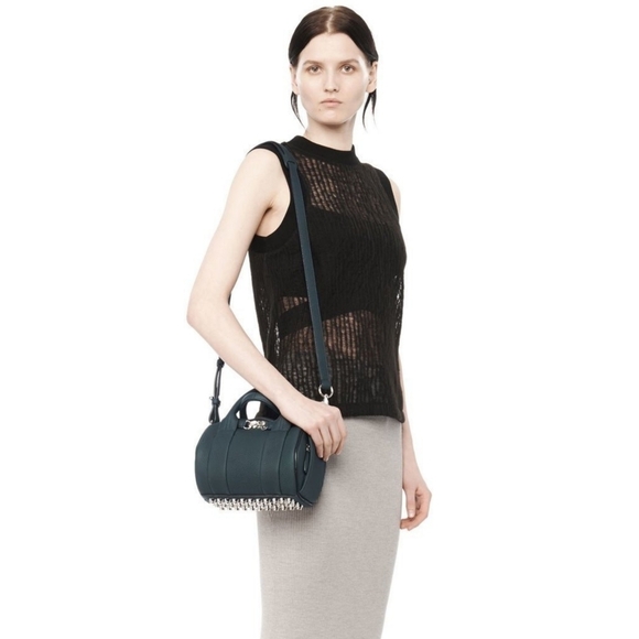 Alexander Wang Mini Rockie Satchel Dark Red - Picture 14 of 16